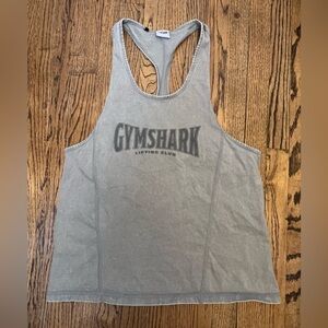 Gymshark Lifting Club Mens Tank Size Large Stringer Bodybuilding Training Gray